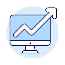 Increasing Imac Illustration from UX Duotone Set
