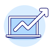 Increasing Laptop Illustration from UX Duotone Set