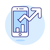 Increasing Phone Illustration from UX Duotone Set