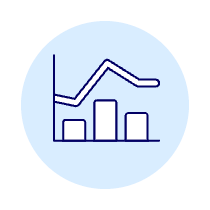 Line Bar Chart Illustration from UX Duotone Set