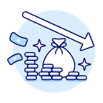 Money Decrease Illustration from UX Duotone Set