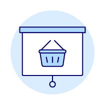 Projector Basket Illustration from UX Duotone Set
