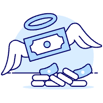 Flying Money Illustration from UX Duotone Set