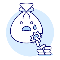 Leaked Money Bag Illustration from UX Duotone Set