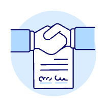 Contract Handshake 1 Illustration from UX Duotone Set