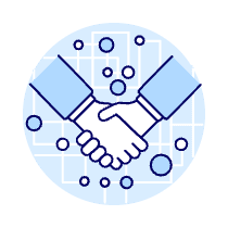 Digital Handshake 1 Illustration from UX Duotone Set