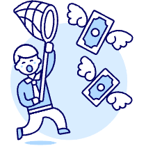 Catching Money 1 Illustration from UX Duotone Set