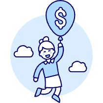 Floating Cash 4 Illustration from UX Duotone Set