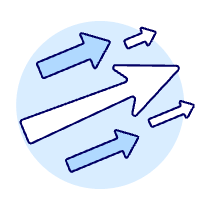 Growth Arrows Illustration from UX Duotone Set