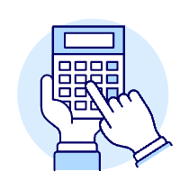 Calculator Hand 2 1 Illustration from UX Duotone Set