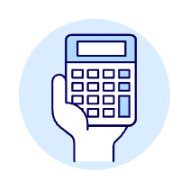Calculator Hand 3 1 Illustration from UX Duotone Set