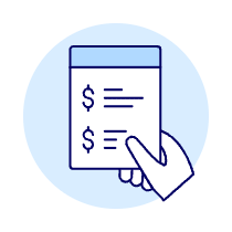 Invoice Hand 1 Illustration from UX Duotone Set