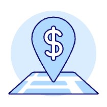 Business Location Illustration from UX Duotone Set