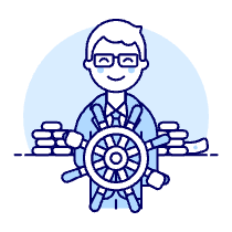 Business Captain 1 Illustration from UX Duotone Set