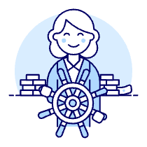 Business Captain 4 Illustration from UX Duotone Set