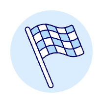 Finishing Flag Illustration from UX Duotone Set