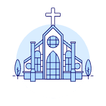 Church Illustration from UX Duotone Set