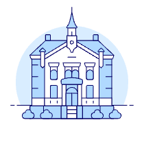 City Hall Illustration from UX Duotone Set