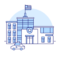 Police Station 1 Illustration from UX Duotone Set