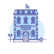 Police Station 2 Illustration from UX Duotone Set