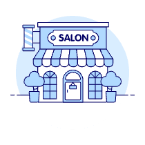 Salon Illustration from UX Duotone Set