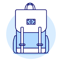 2 STRAP Bagpack Illustration from UX Duotone Set