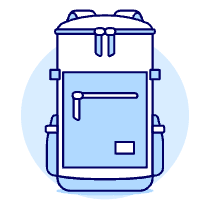 LIGHT GREEN Luggage Illustration from UX Duotone Set