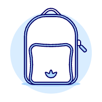RED ADIDAS Bagpack Illustration from UX Duotone Set