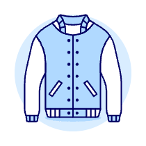 Baseball Jacket Illustration from UX Duotone Set