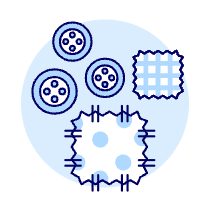 Buttons Patches Illustration from UX Duotone Set