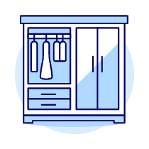 Closet Illustration from UX Duotone Set