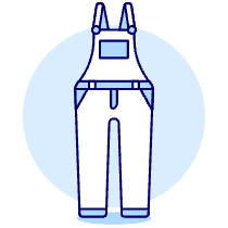 OVERALL Jean Illustration from UX Duotone Set