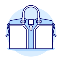 BLUE Purse Illustration from UX Duotone Set