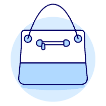 Handbag PURSE Illustration from UX Duotone Set