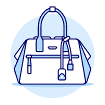 LIGHT BLUE Purse Illustration from UX Duotone Set