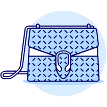 SALMON PATTERN Purse Illustration from UX Duotone Set