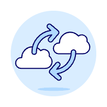 Cloud Data Exchange Illustration from UX Duotone Set