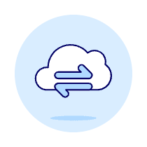 Cloud Data Tranfer 1 Illustration from UX Duotone Set