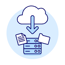Cloud Download 15 Illustration from UX Duotone Set