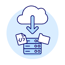 Cloud Download 16 Illustration from UX Duotone Set