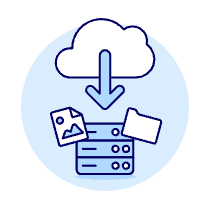 Cloud Download 17 Illustration from UX Duotone Set