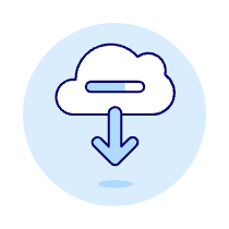 Cloud Downloading Illustration from UX Duotone Set