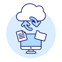 Cloud Sync 3 Illustration from UX Duotone Set