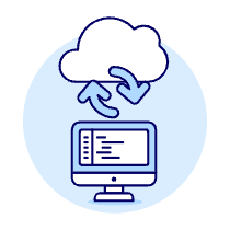 Cloud Sync 5 Illustration from UX Duotone Set