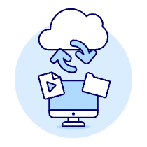 Cloud Sync 7 Illustration from UX Duotone Set