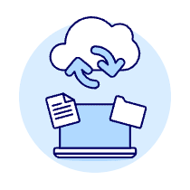 Cloud Sync 9 Illustration from UX Duotone Set