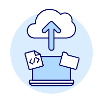 Cloud Upload 10 Illustration from UX Duotone Set