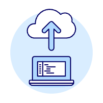 Cloud Upload 11 Illustration from UX Duotone Set