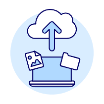 Cloud Upload 12 Illustration from UX Duotone Set