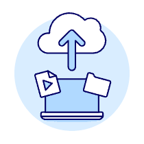 Cloud Upload 13 Illustration from UX Duotone Set